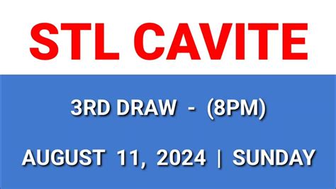 stl cavite result 3rd draw today 8pm|STL Result Today August 13, 2024 .